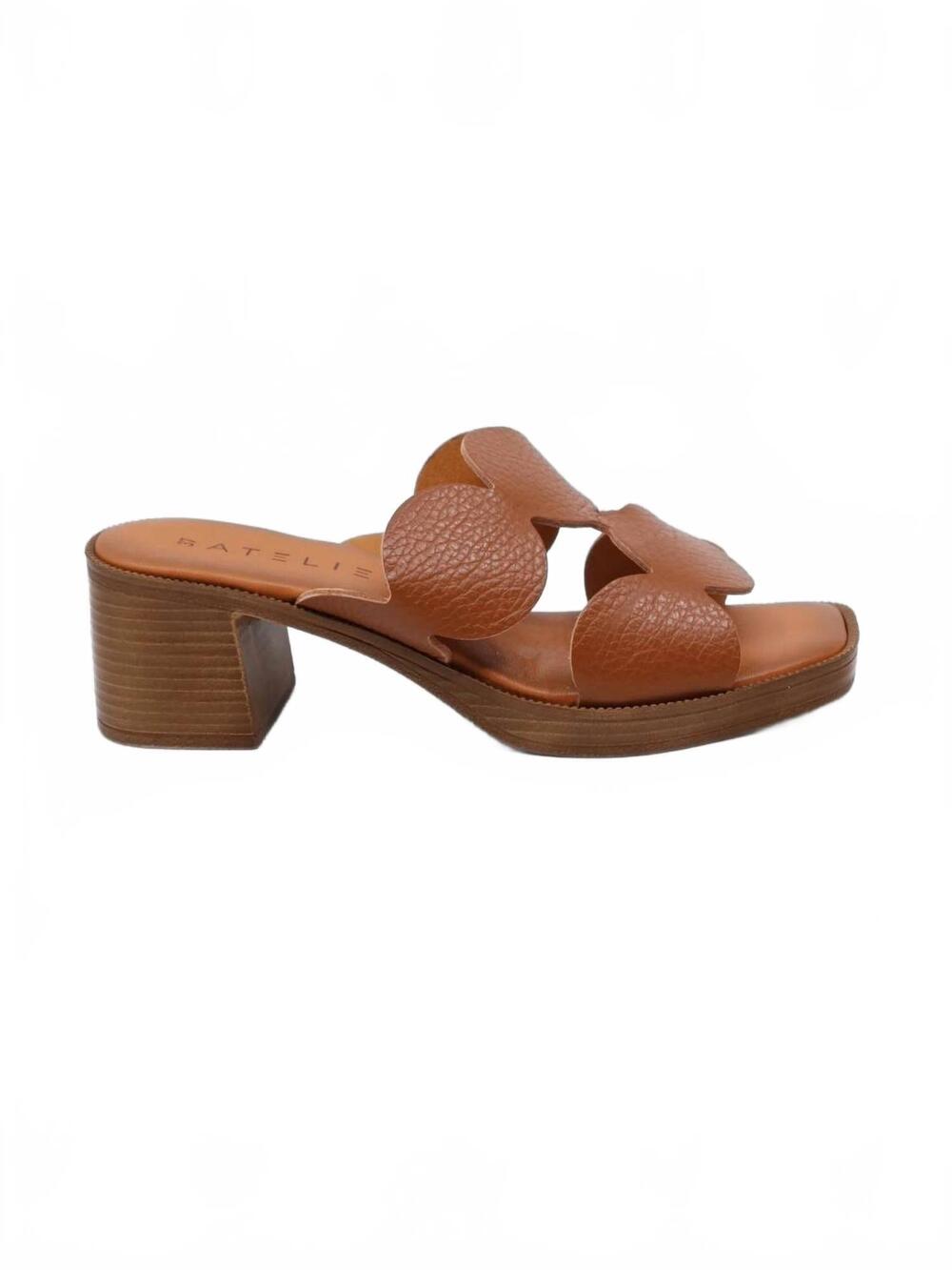 NEW ATELIERS women's della block heel sandals in tan